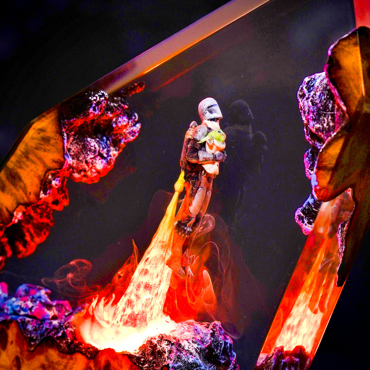 Mando & Grogu Resin Lamp