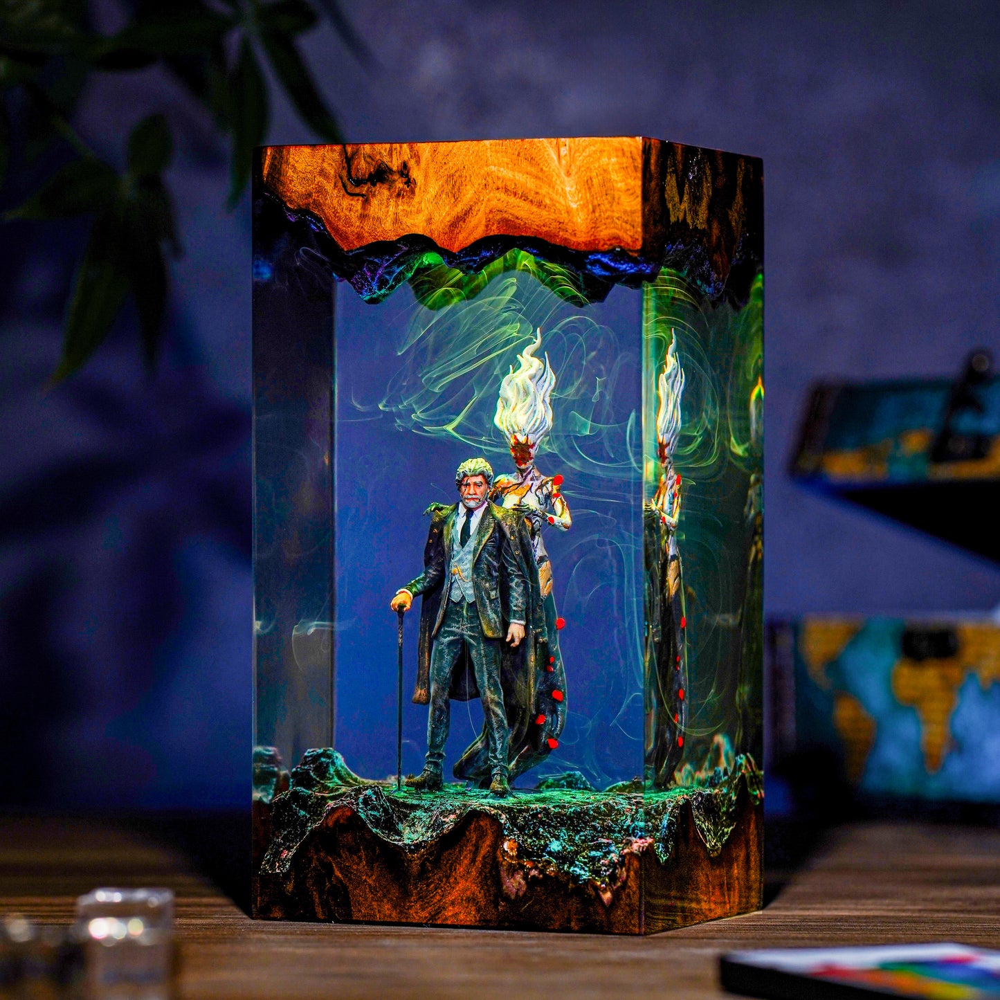 Golden Hour Impression: Artistic Night Light