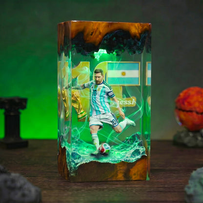 The Best Football Player Resin Lamp