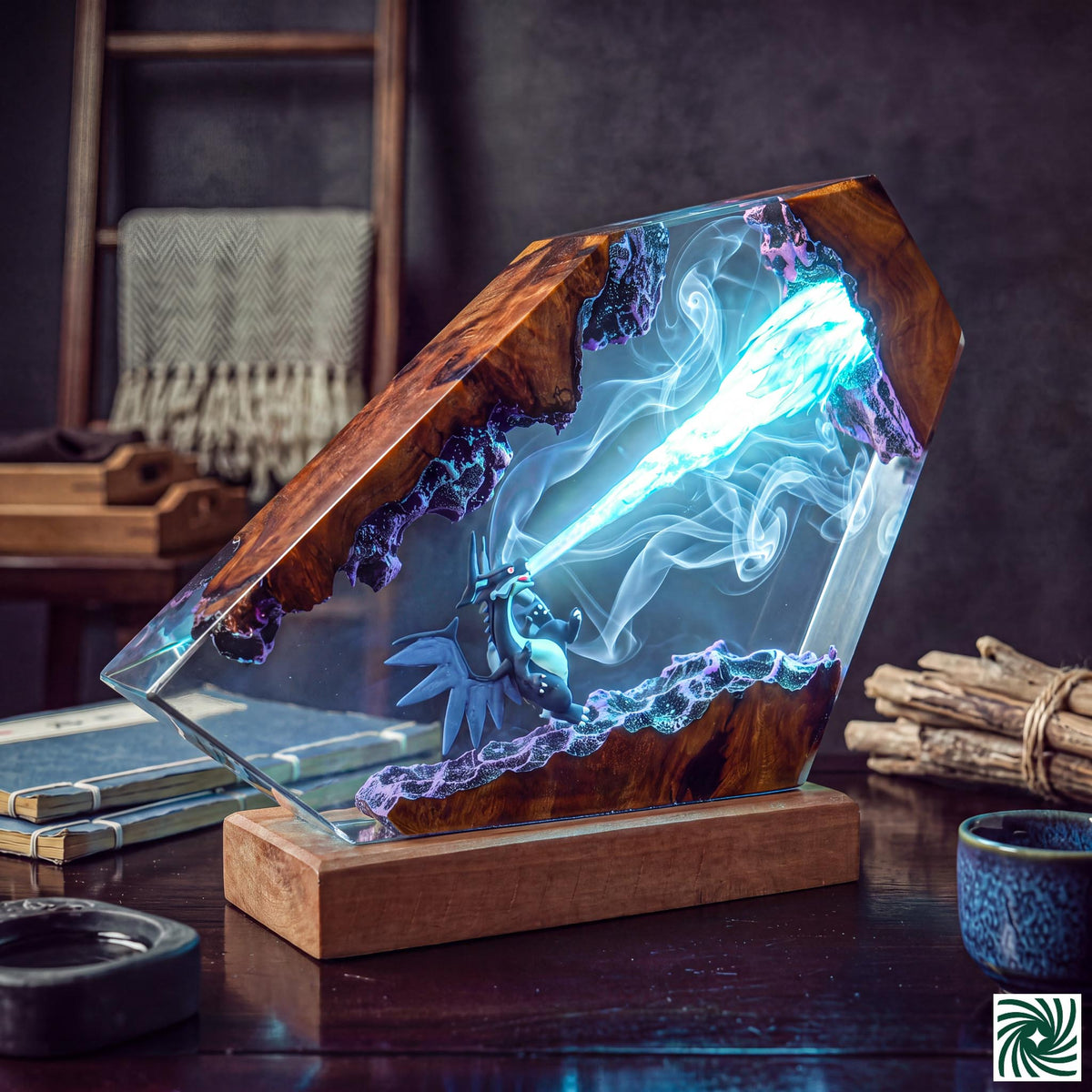 Mega Charizard X Resin Lamp