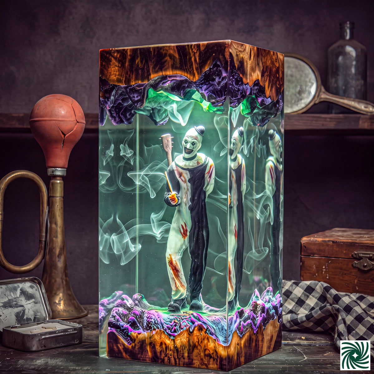 Art the Clown Resin Lamp