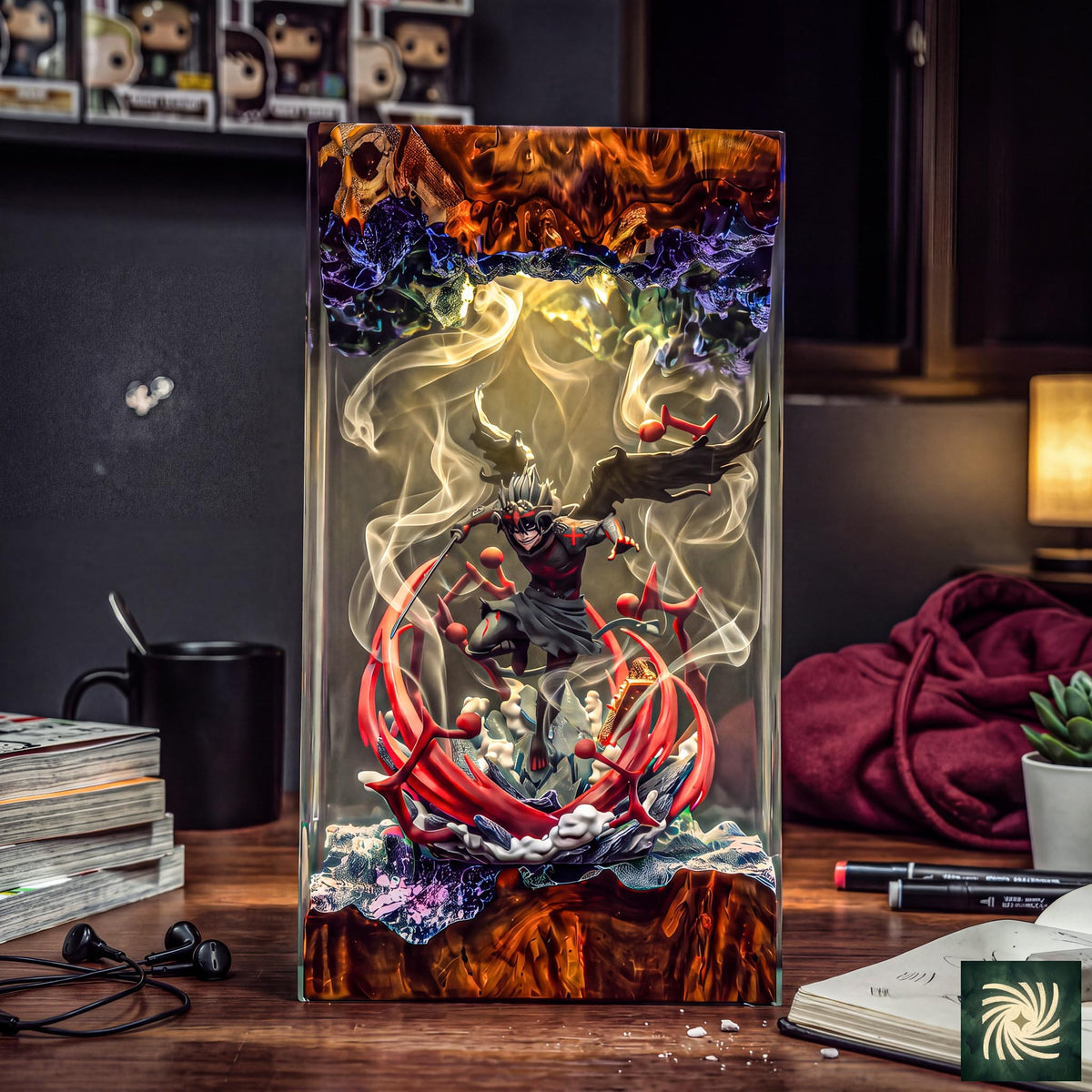 Asta Black Clover Resin Lamp