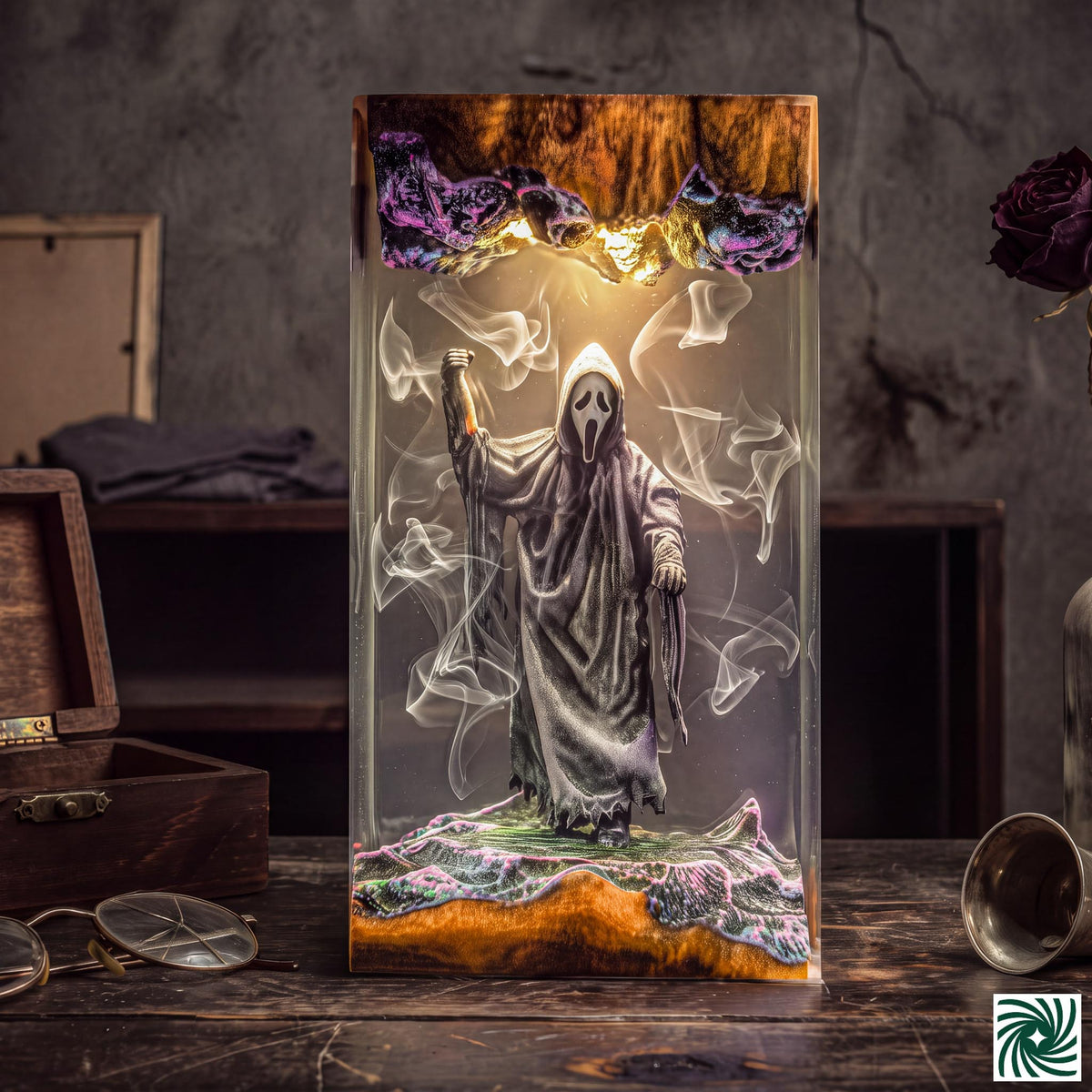 The Scream Resin Lamp