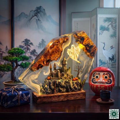 Halloween Resin Lamp