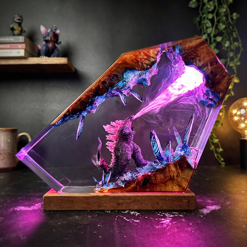 Godzilla 1 Resin Lamp
