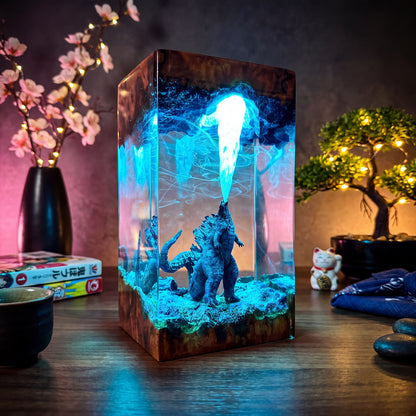 Godzilla 3 Resin Lamp