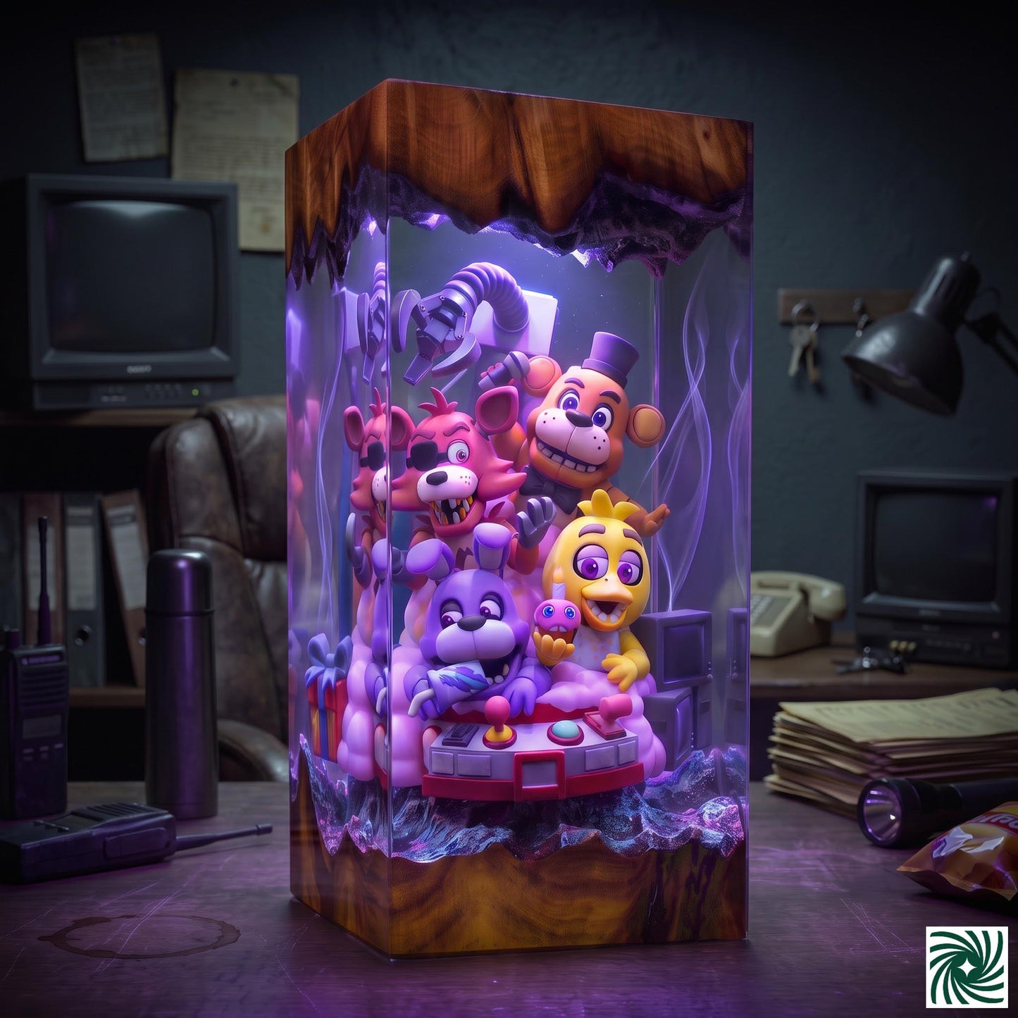 Halloween Resin Lamp