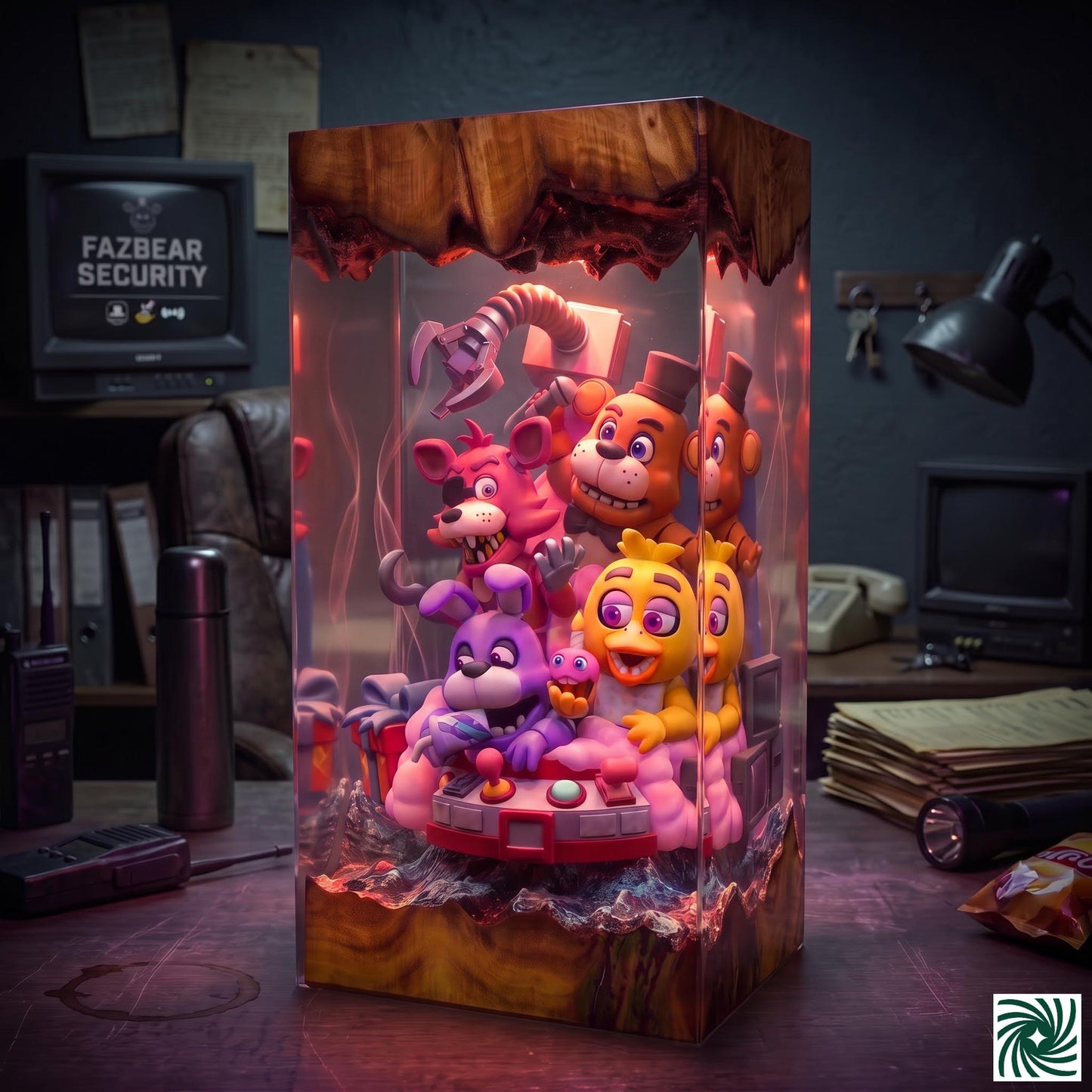Halloween Resin Lamp
