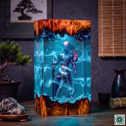 Jin-Woo & Igris Resin Lamp