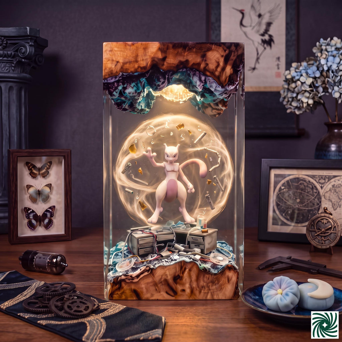 Mewtwo Resin Lamp