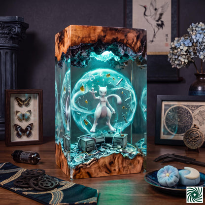 Mewtwo Resin Lamp