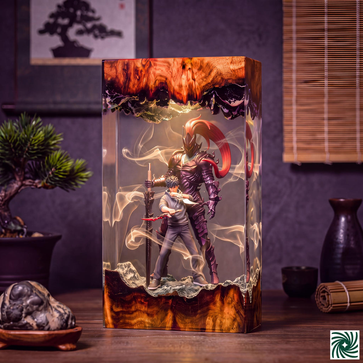 Jin-Woo & Igris Resin Lamp