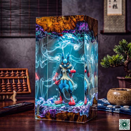 Mega Lucario Resin lamp