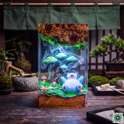 Snorlax Resin Lamp