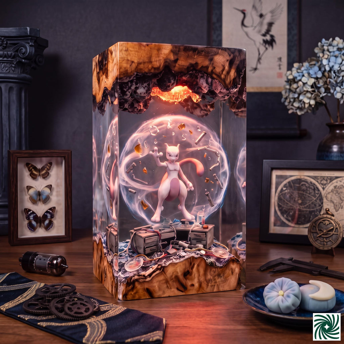 Mewtwo Resin Lamp