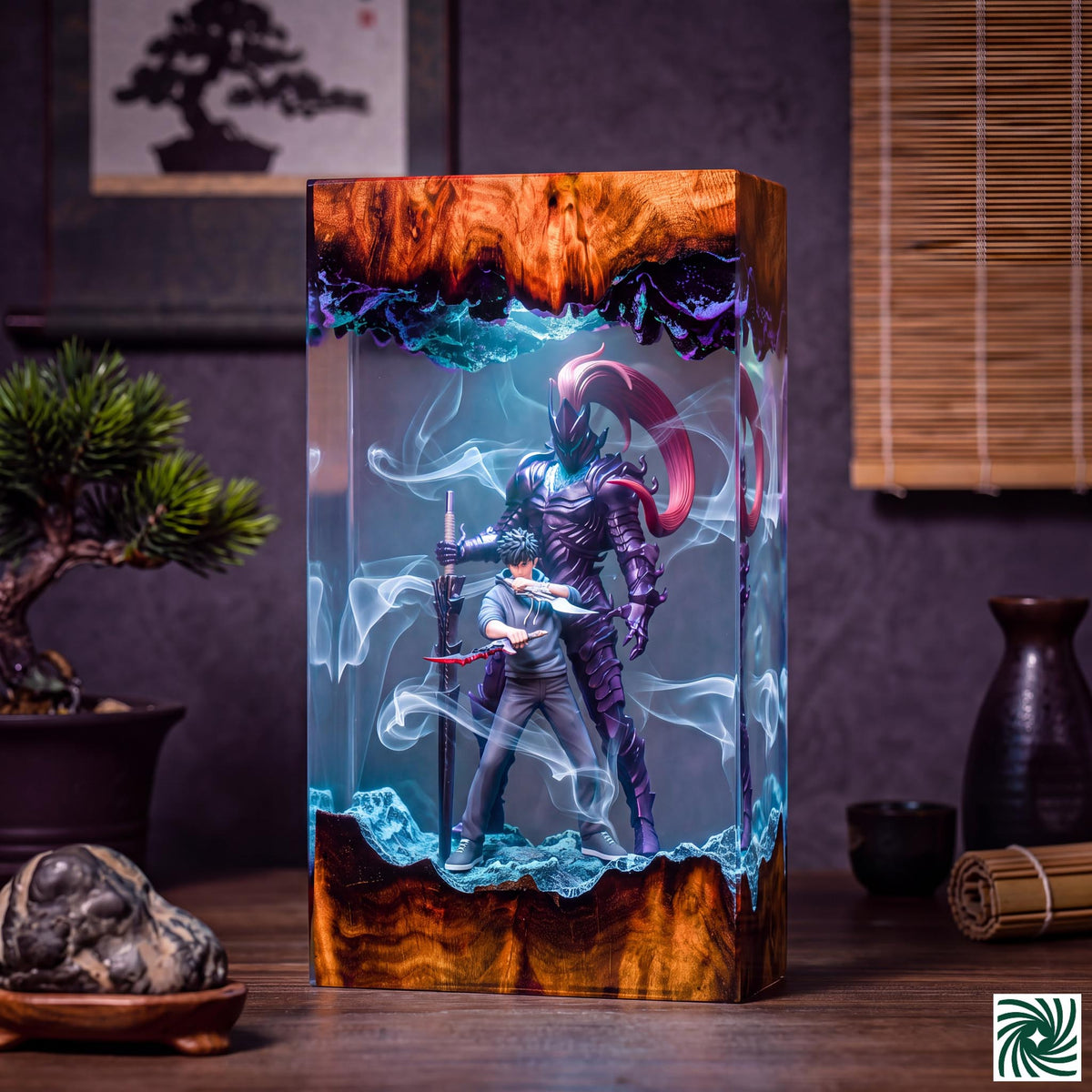 Jin-Woo & Igris Resin Lamp