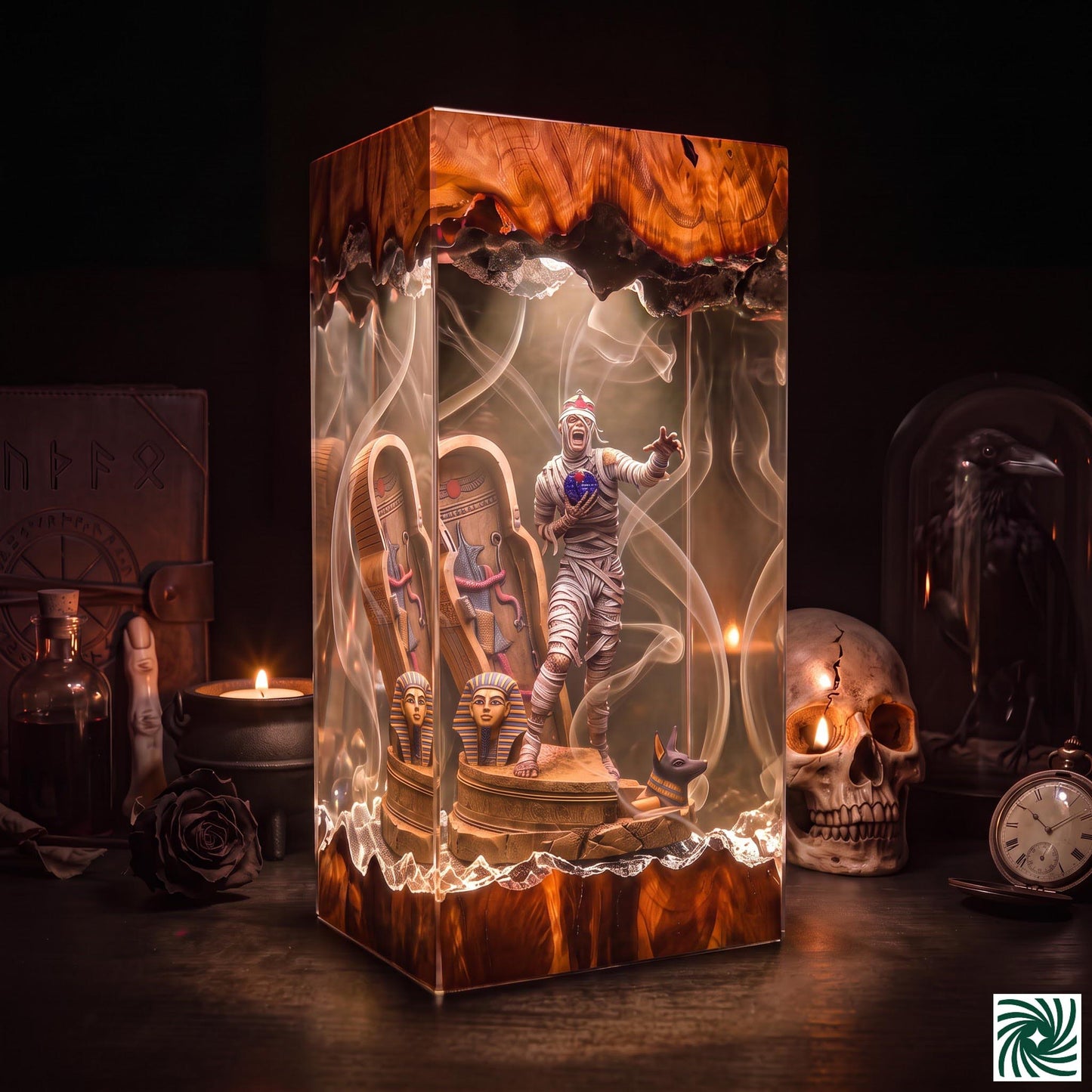 Halloween Resin Lamp