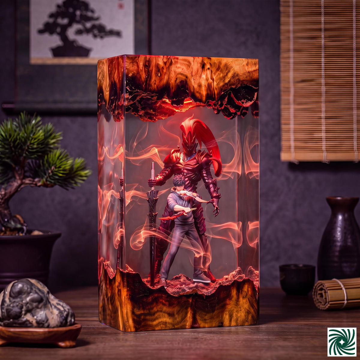 Jin-Woo & Igris Resin Lamp