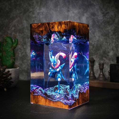 Aqua Ninja: The Cobalt Striker Resin Lamp