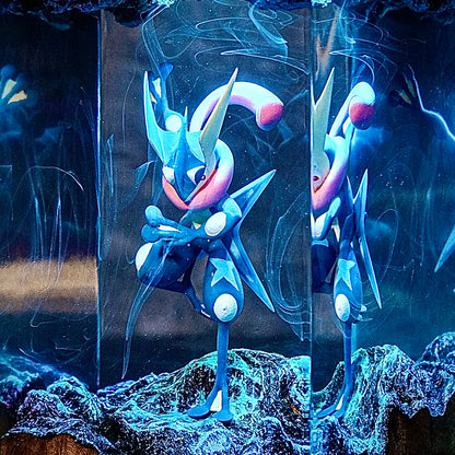 Aqua Ninja: The Cobalt Striker Resin Lamp