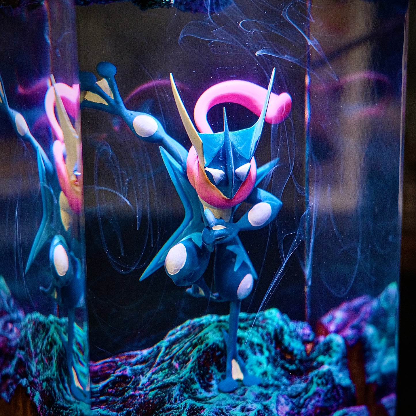 Aqua Ninja: The Cobalt Striker Resin Lamp