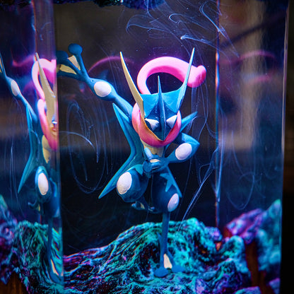 Aqua Ninja: The Cobalt Striker Resin Lamp