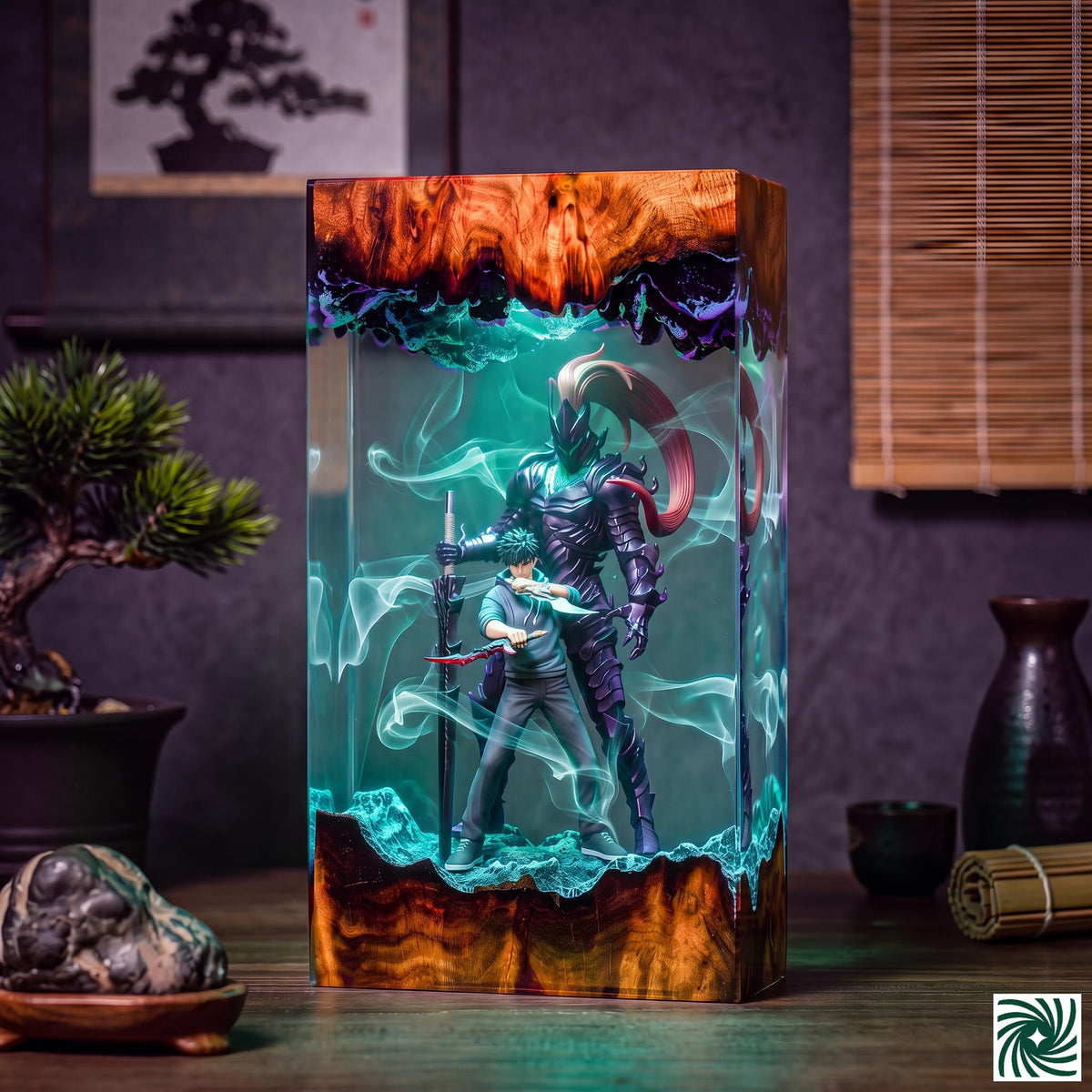 Jin-Woo & Igris Resin Lamp