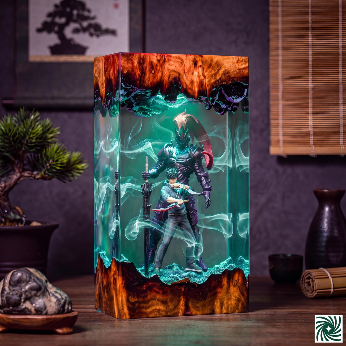 Jin-Woo & Igris Resin Lamp