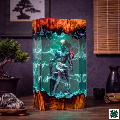 Jin-Woo & Igris Resin Lamp