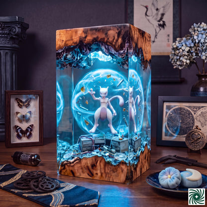 Mewtwo Resin Lamp