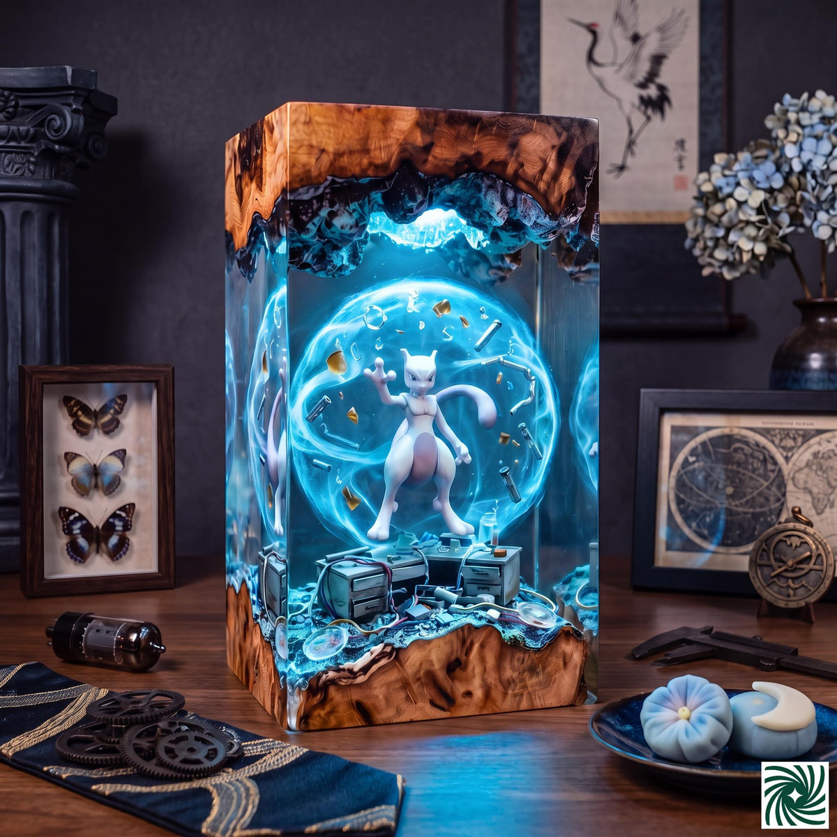 Mewtwo Resin Lamp