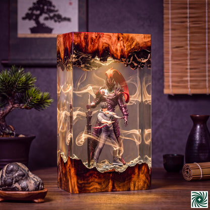 Jin-Woo & Igris Resin Lamp