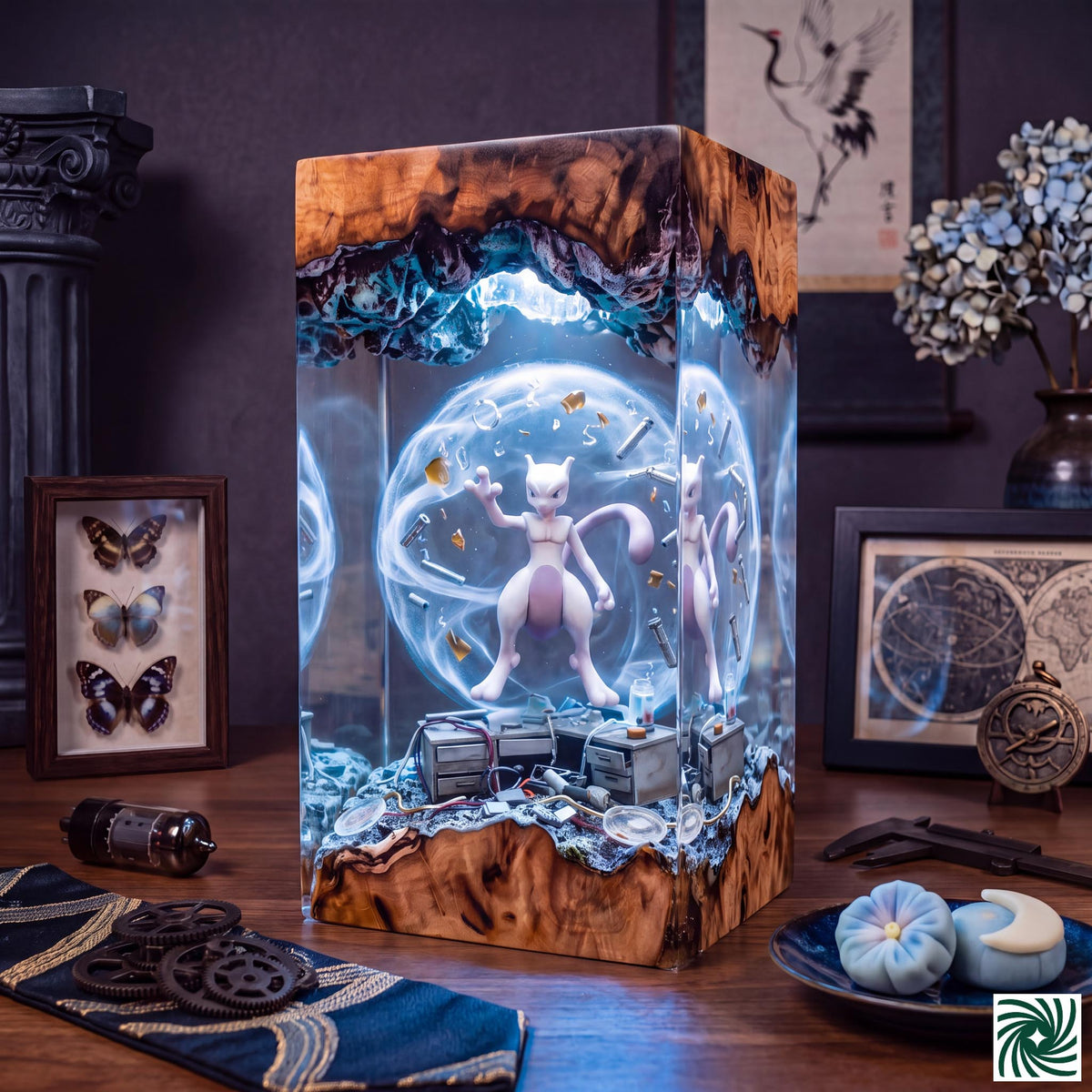 Mewtwo Resin Lamp