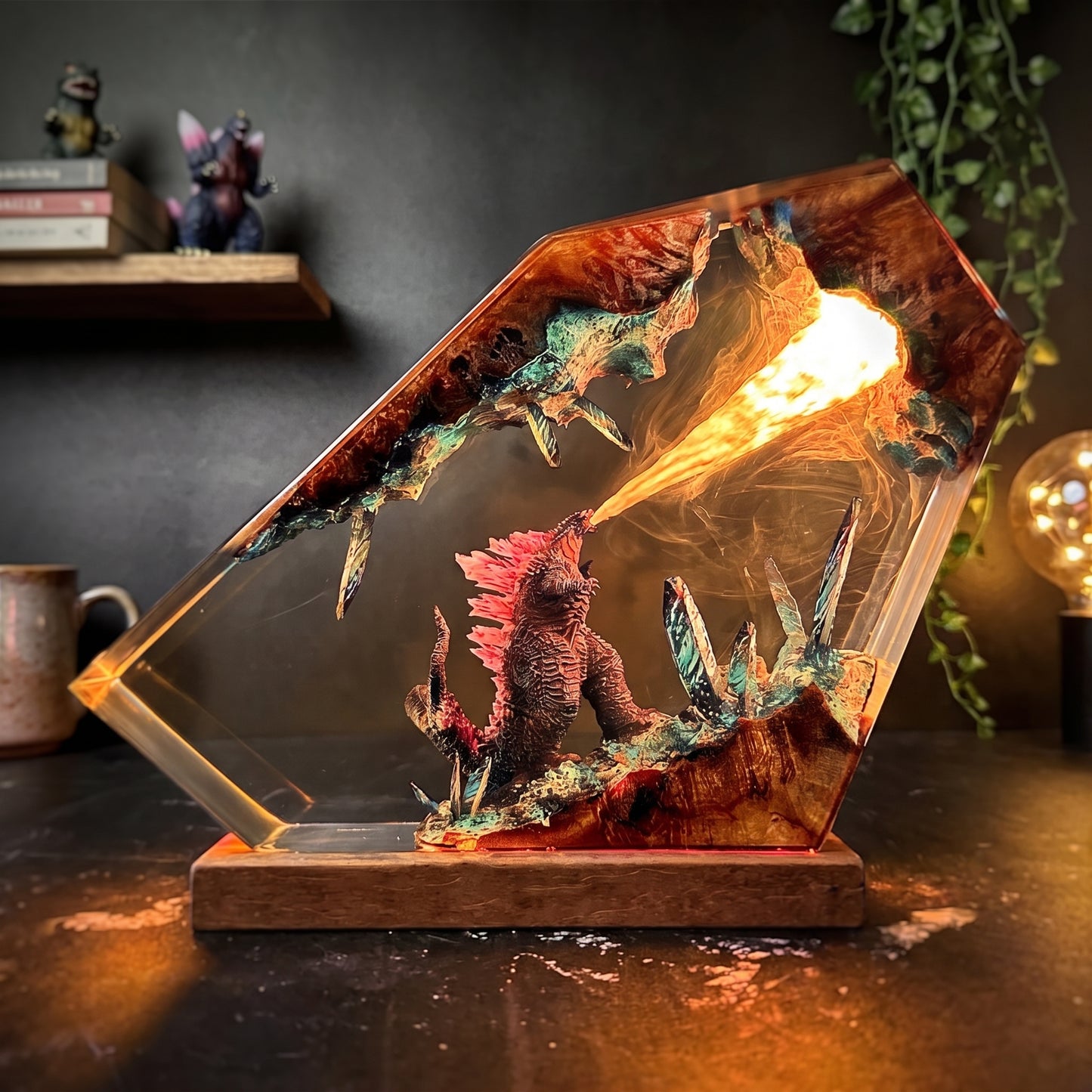 Godzilla 1 Resin Lamp