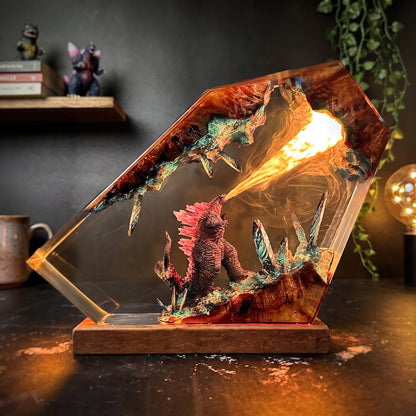 Godzilla 1 Resin Lamp