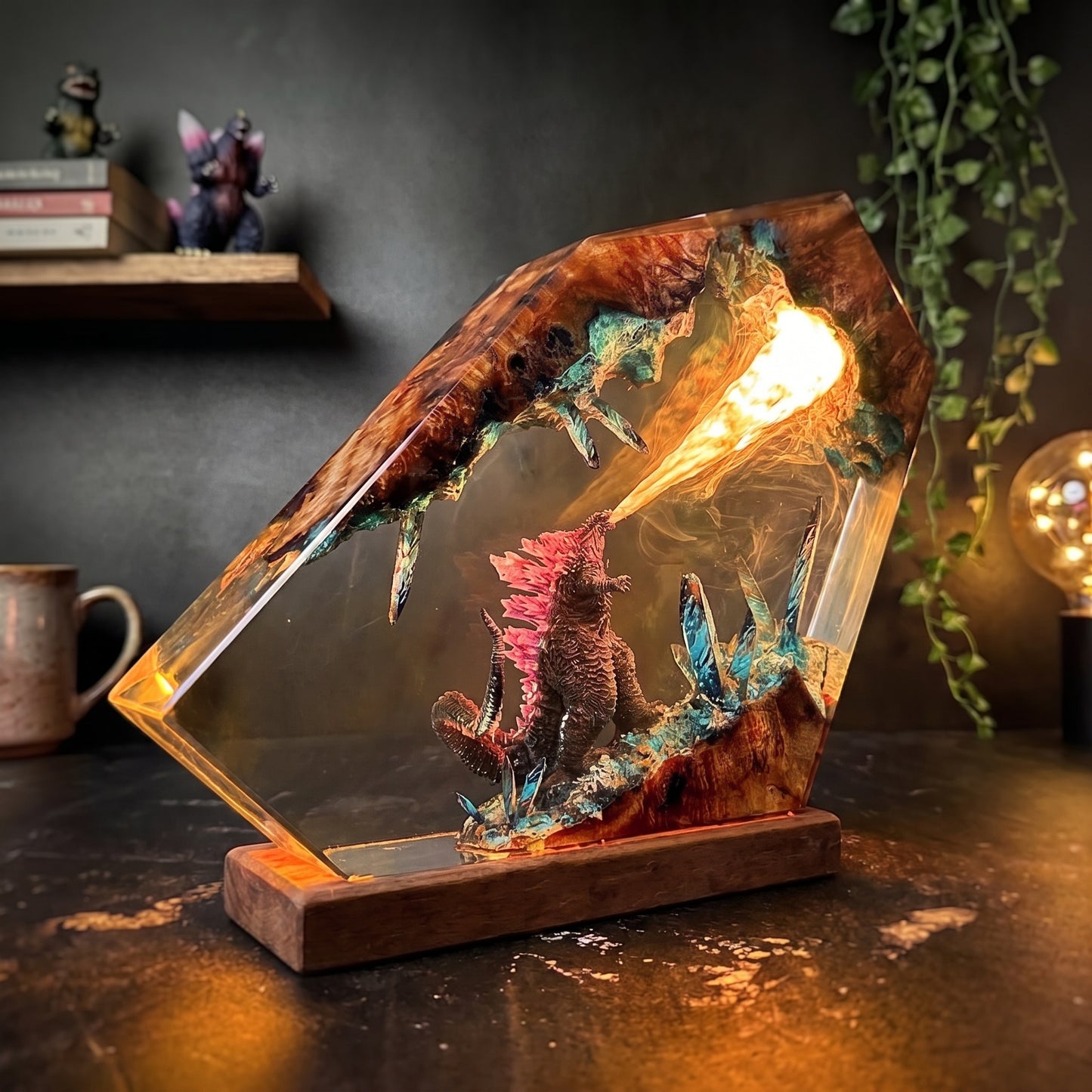 Godzilla 1 Resin Lamp