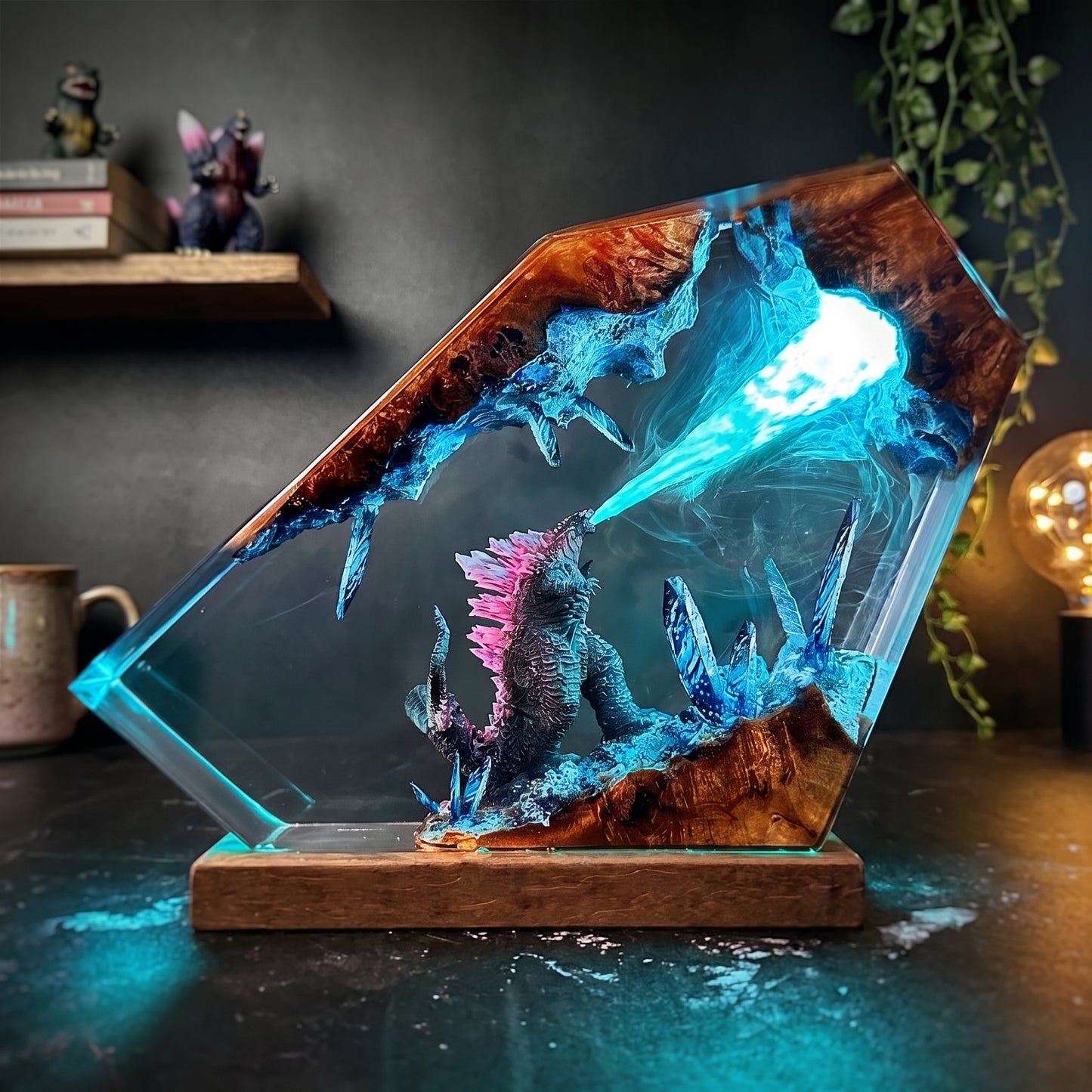 Godzilla 1 Resin Lamp