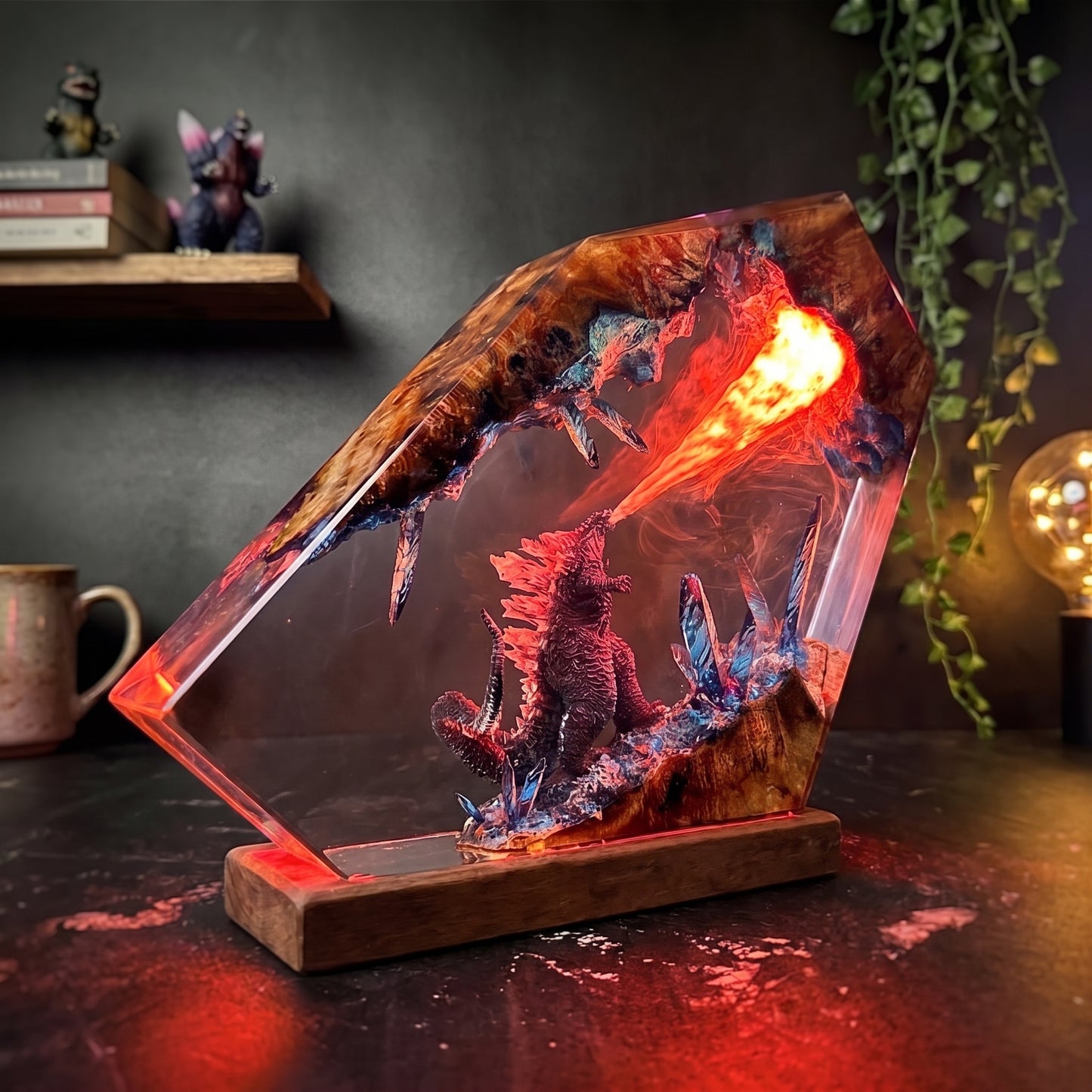 Godzilla 1 Resin Lamp