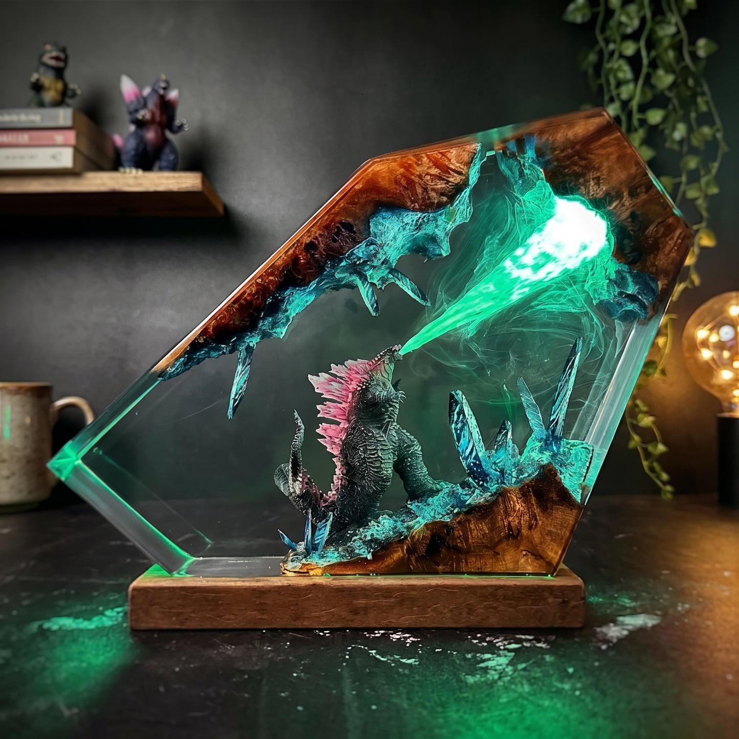Godzilla 1 Resin Lamp