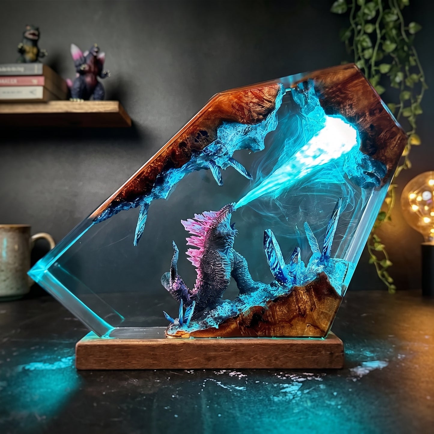 Godzilla 1 Resin Lamp
