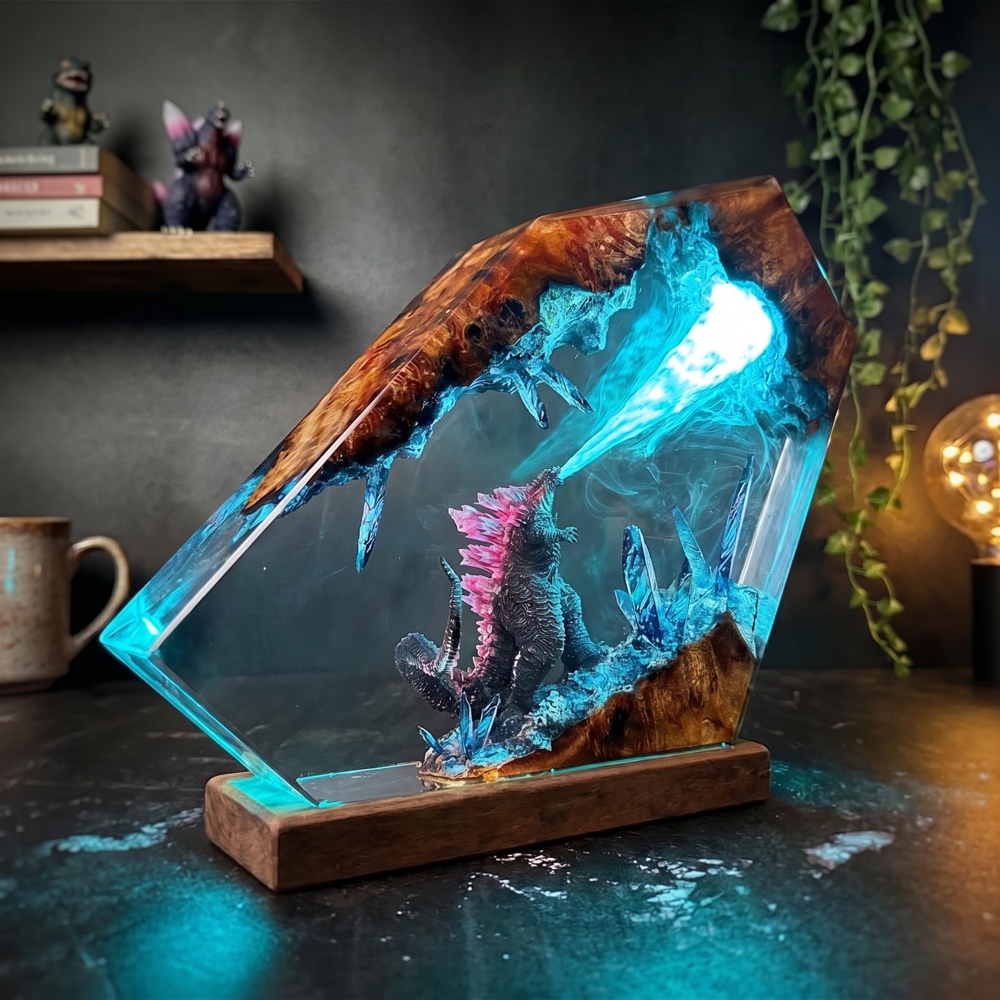 Godzilla 1 Resin Lamp
