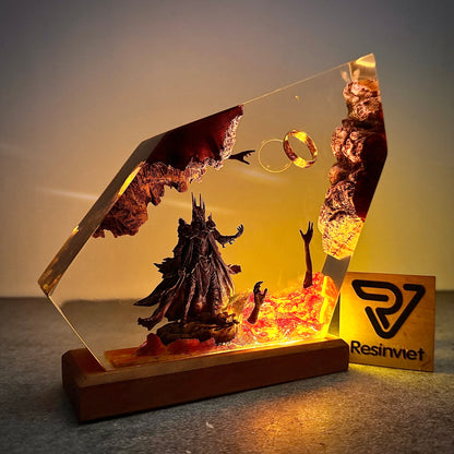 Master of the Rings: Dark Fortress Resin Lamp