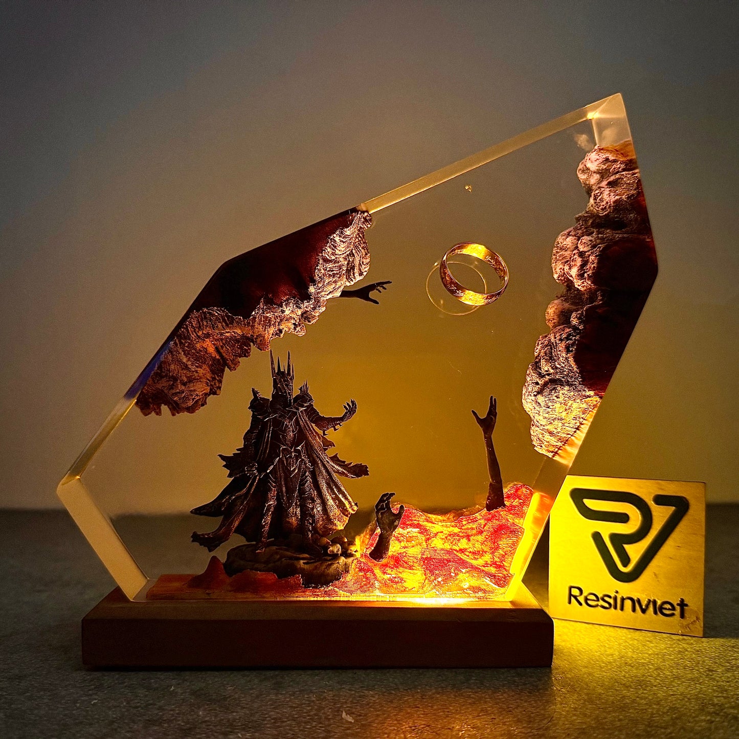 Master of the Rings: Dark Fortress Resin Lamp