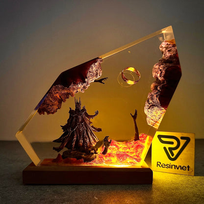 Master of the Rings: Dark Fortress Resin Lamp