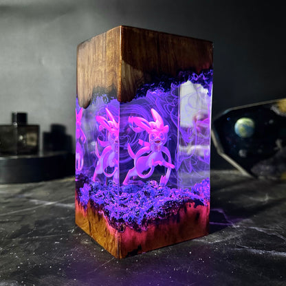 Fairy Blossom: The Rosy Spirit Resin Lamp