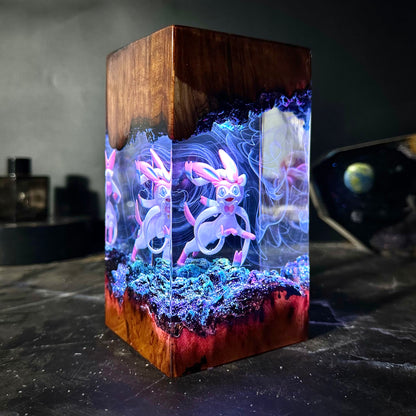 Fairy Blossom: The Rosy Spirit Resin Lamp