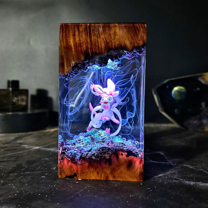 Fairy Blossom: The Rosy Spirit Resin Lamp
