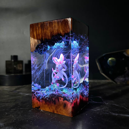 Fairy Blossom: The Rosy Spirit Resin Lamp