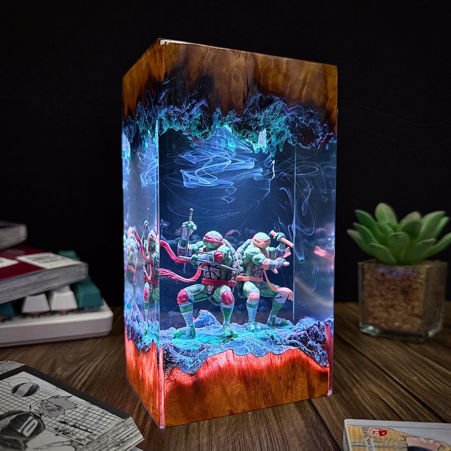 Subterranean Brothers: Shadow Shinobi Resin Lamp