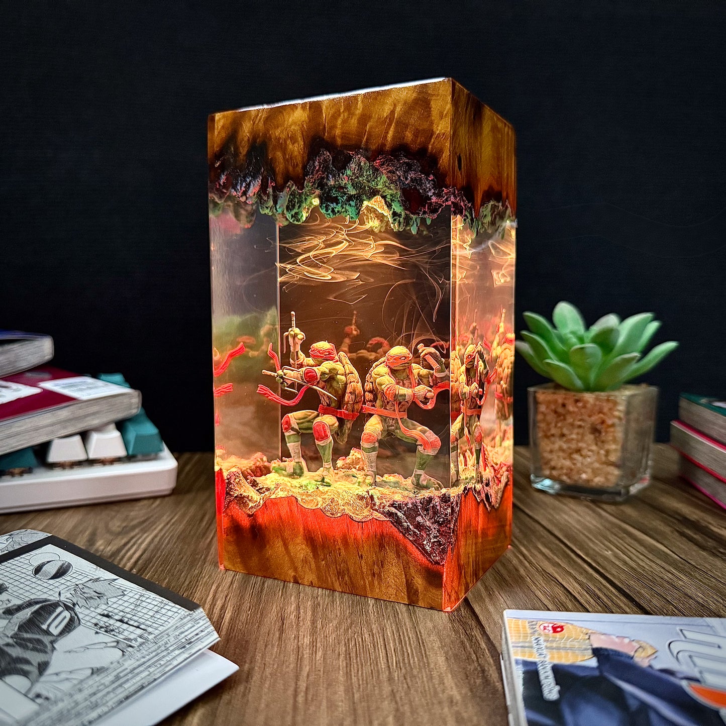 Subterranean Brothers: Shadow Shinobi Resin Lamp